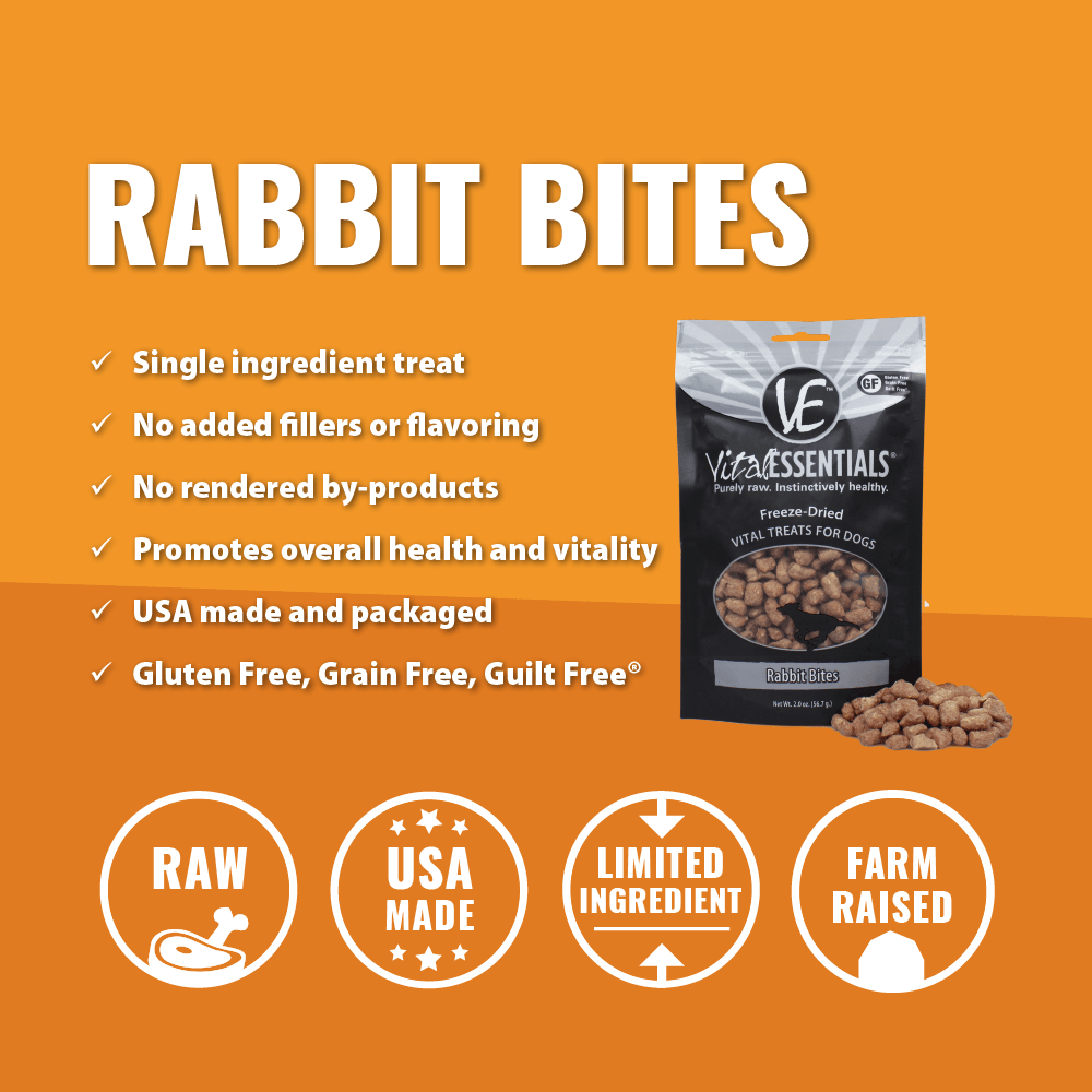 Vital essentials rabbit bites best sale