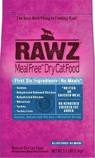 Rawz Dehydrated Chicken & Whitefish Cat Food