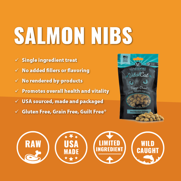Vital Essentials Wild Alaskan Salmon Freeze Dried Cat Treats