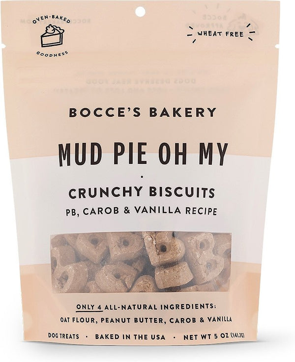 Bocce's Bakery Mud Pie Oh My Crunchy Dog Biscuits