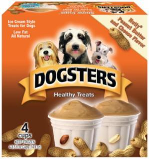 Dogsters Peanut Butter Ice Cream Dog Treats