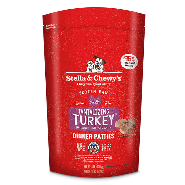 Stella & Chewy's Tantalizing Turkey Frozen Raw Dinner Patties Dog Food