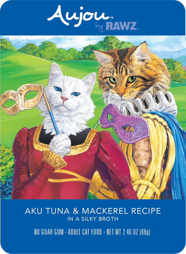 Rawz Aujou Aku Tuna and Mackerel Recipe Cat Food