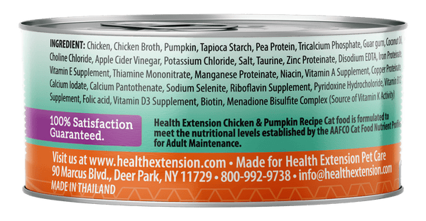 Health Extension Grain Free Chicken & Pumpkin Canned Cat Food
