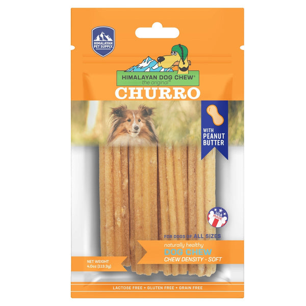 Himalayan Pet Supply Peanut Butter Flavor Churro Dog Treat