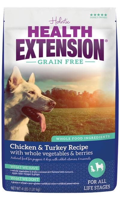 Health Extension Grain Free Chicken & Turkey Recipe Dog Food