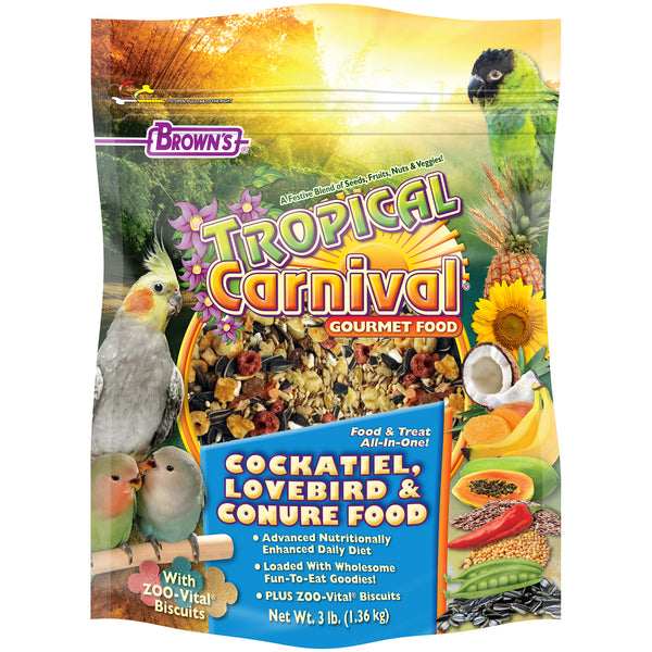 Brown's Tropical Carnival Gourmet Cockatiel Food