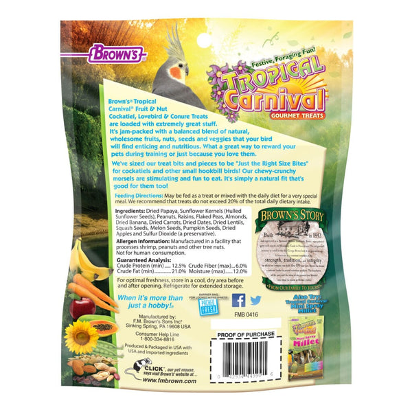 Tropical Carnival Fruit and Nut Cockatiel Treats