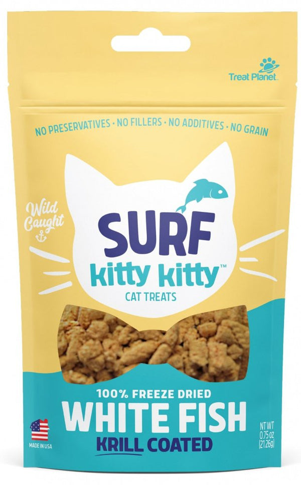 Etta Says Surf Kitty Kitty Freeze Dried Whitefish Catnip Coated Cat Treats