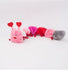 Zippy Paws Valentine's Caterpillar Large Dog Toy