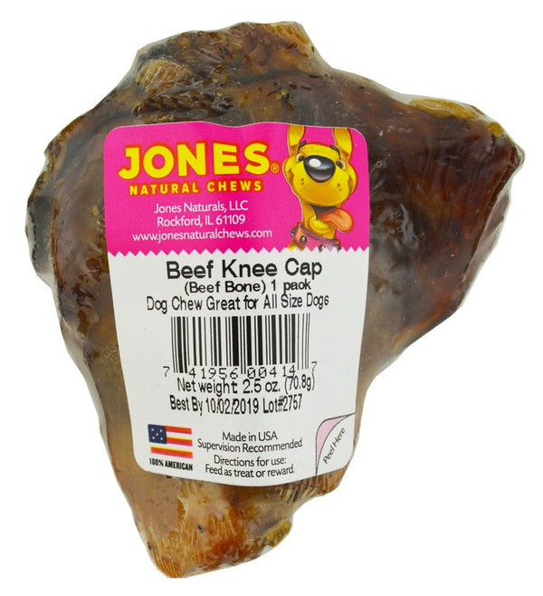 Jones Natural Chews Beef Knee Cap Dog Treat