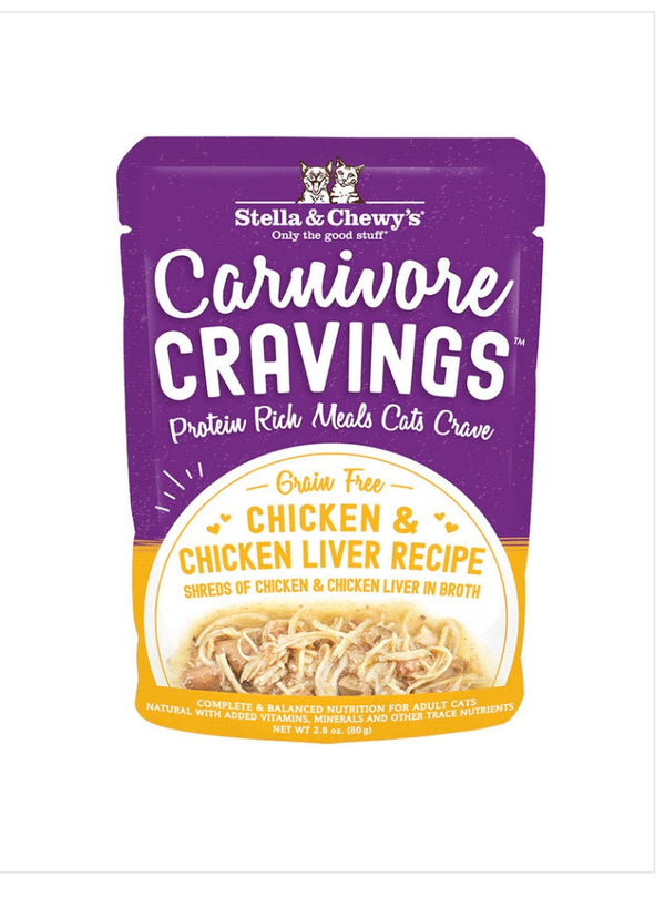 Stella & Chewy's Carnivore Cravings Chicken & Chick Liver Pouch Cat Food