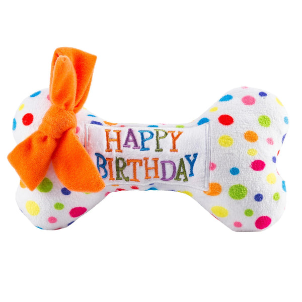 Haute Diggity Dog Happy Birthday Bone Dog Toy