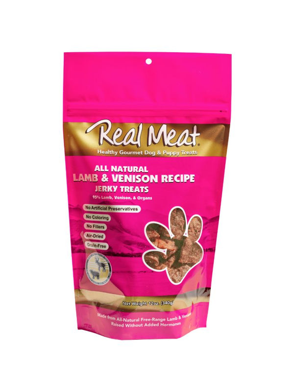 Real Meat All-Natural Lamb & Venison Recipe Jerky Dog Treats