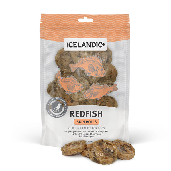 Icelandic Redfish Skin Rolls Dog Treat