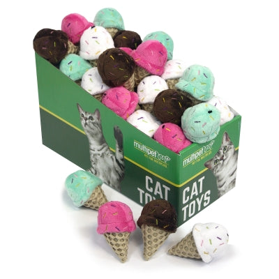 Multipet Ice Cream Cone Cat Toy
