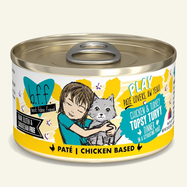 Weruva B.F.F. Play Chicken & Turkey Topsy Turvy Canned Cat Food