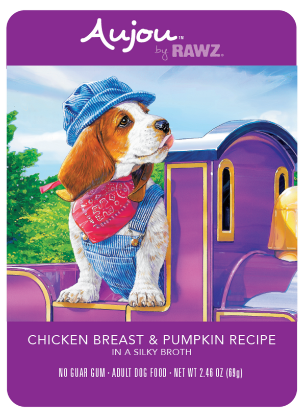 Rawz Aujou Chicken Breast & Pumpkin Pouch Dog Food