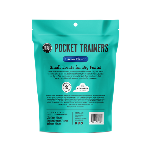 Bixbi Pocket Trainers Bacon Flavor Dog Treats