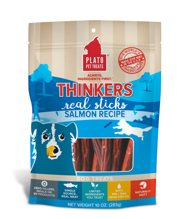 Plato Thinkers Salmon Dog Treats