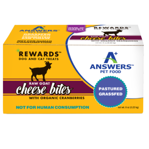 Answers Rewards Goat Cheese Bites Cranberry Raw Dog & Cat Treats
