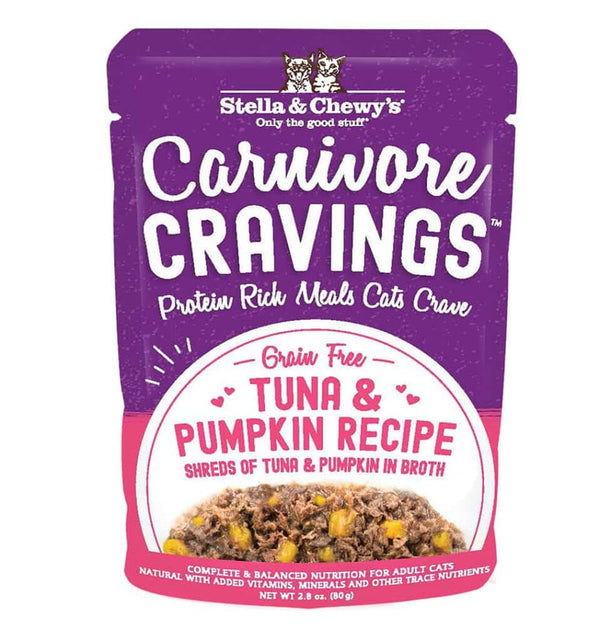 Stella & Chewy's Carnivore Cravings Grain Free Tuna & Pumpkin Recipe Pouch Cat Food