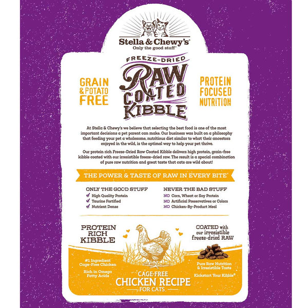 Stella & Chewy's Cage-Free Chicken Recipe Raw Coated Cat Food