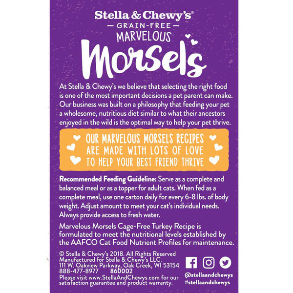 Stella & Chewy's Cage-Free Turkey Marvelous Morsels Cat Food