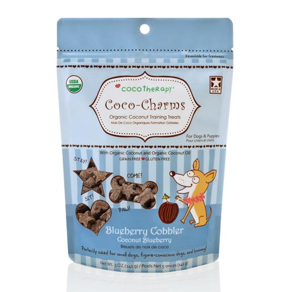 CocoTherapy Coco-Charms Training Treats Blueberry Cobbler Dog Treats