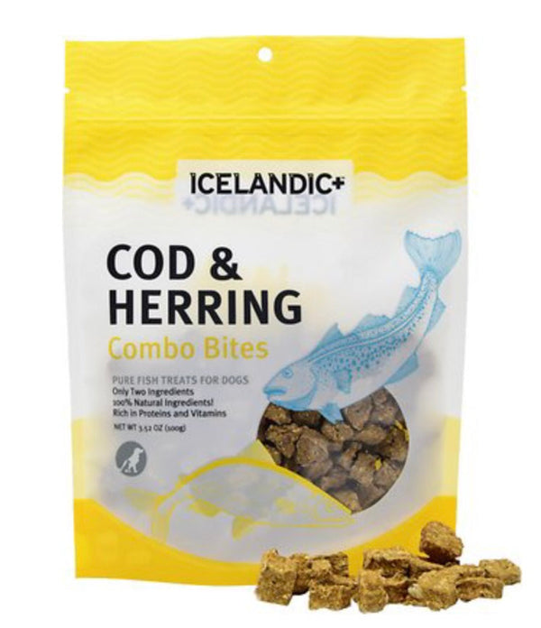 Icelandic+ Combo Bites Cod Herring Dog Treats