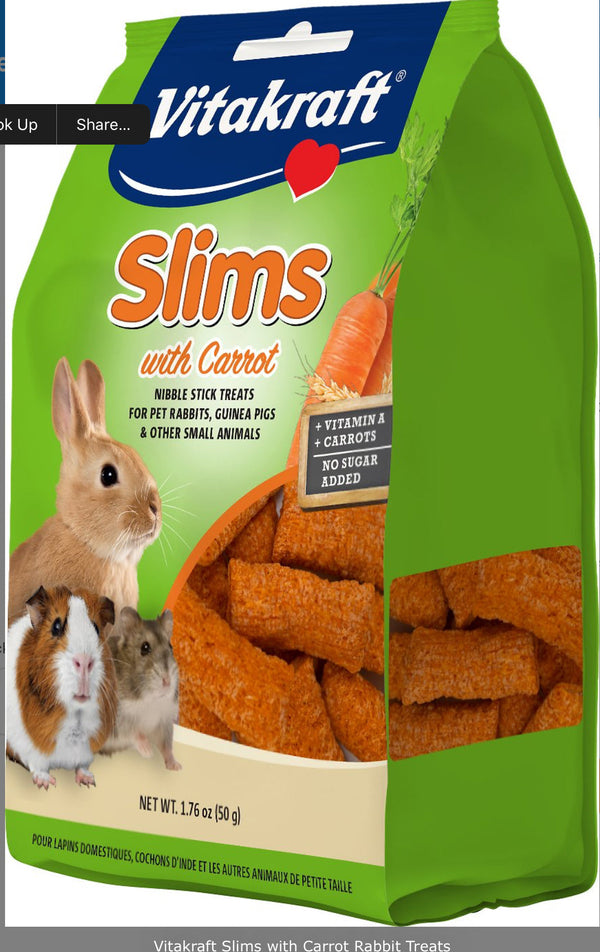 Vitakraft Slims with Carrots Rabbit Treats