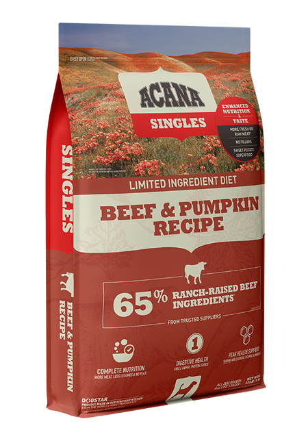 Acana Singles Beef & Pumpkin Dog Food