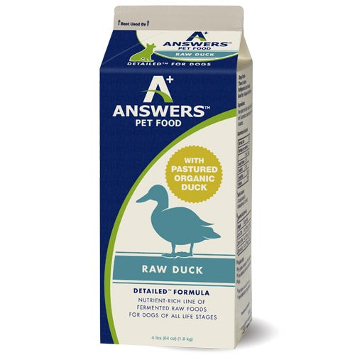 Answers Detailed Formula Duck Raw Dog Food