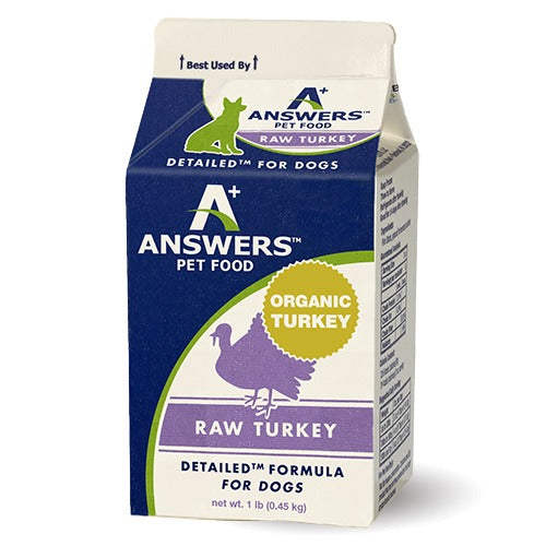 Answers Detailed Formula Turkey Raw Dog Food