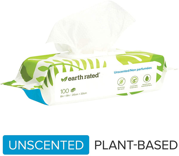 Earth Rated Wipes 100 Count