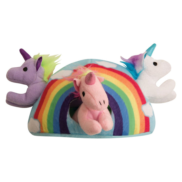 Snugarooz Hide & Seek Rainbow Dog Toy