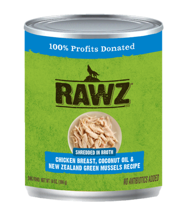 Rawz Chicken, Coconut Oil and New Zealand Green Mussels Recipe Dog Food