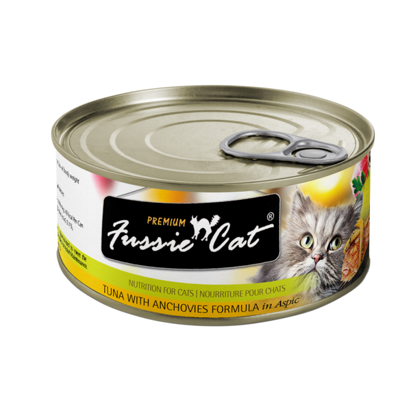 Fussie Cat Tuna With Anchovies Formula In Aspic Canned Cat Food