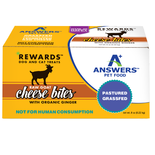 Answers Rewards Goat Cheese Bites Ginger Raw Dog & Cat Treats