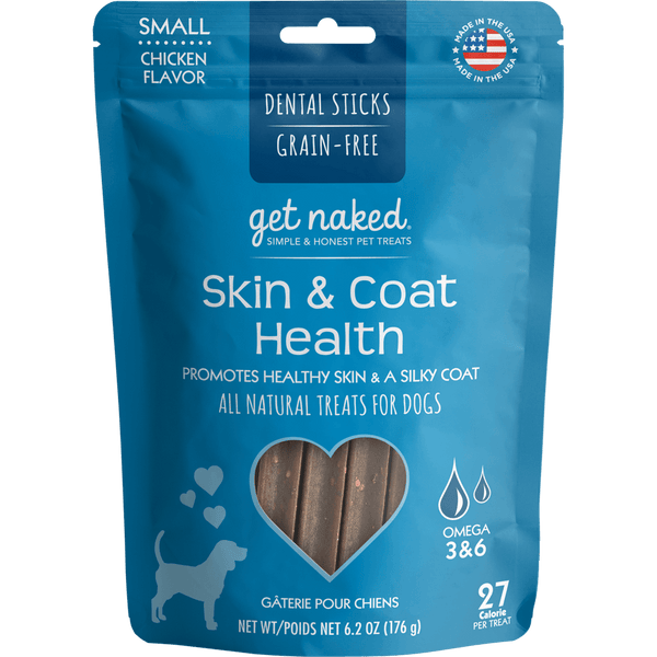 Get Naked Dental Sticks Skin & Coat Dog Treats