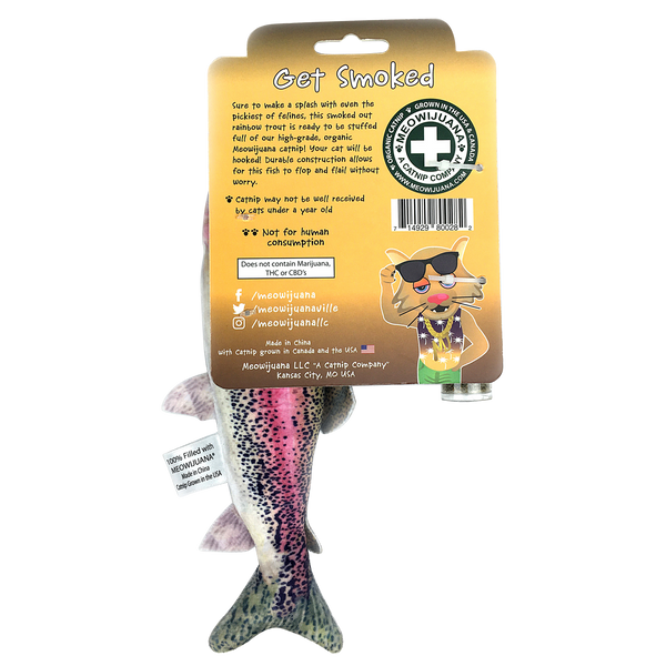 Meowijuana Get Smoked Fish Cat Toy