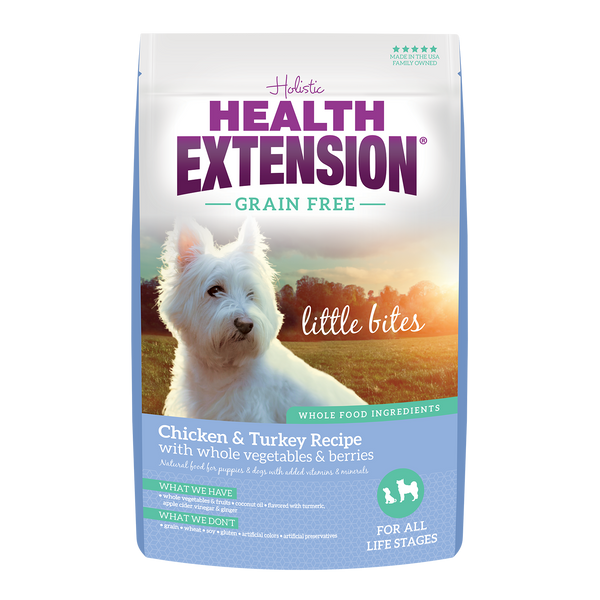 Health Extension Grain Free Chicken & Turkey Little Bites Recipe Dog Food