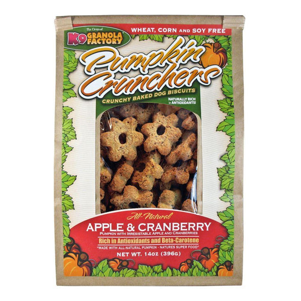 K9 Granola Factory Pumpkin Crunchers Apple & Cranberry Dog Treats