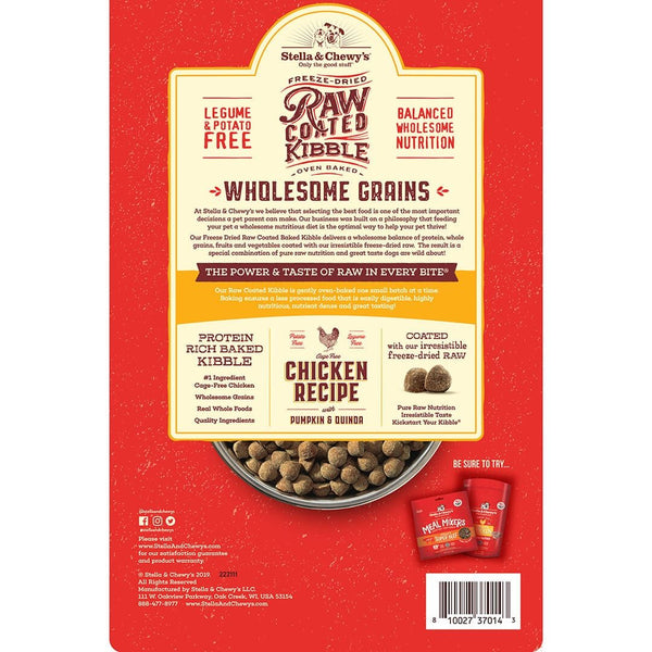 Stella & Chewy's Wholesome Grains Chicken Raw Coated Dog Food