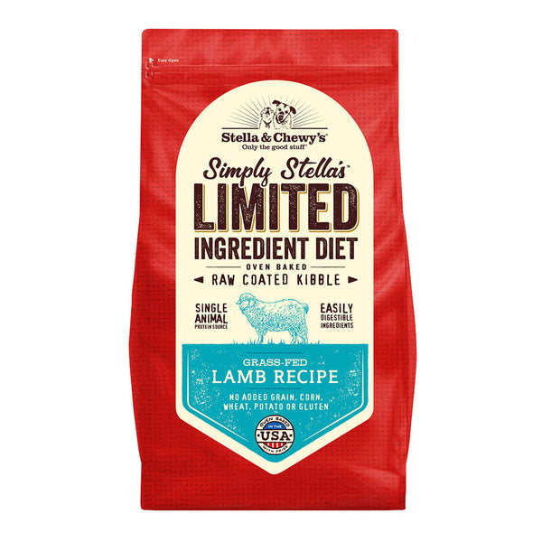 Stella & Chewy's Grass-Fed Lamb Limited Ingredient Raw Coated Dog Food
