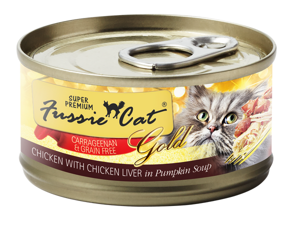 Fussie Cat Super Premium Chicken & Chicken Liver In Pumpkin Soup Canned Cat Food