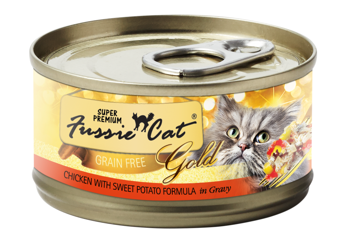 Fussie Cat Super Premium Chicken With Sweet Potato Formula In Gravy Canned Cat Food