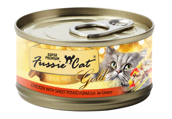 Fussie Cat Super Premium Chicken With Sweet Potato Formula In Gravy Canned Cat Food