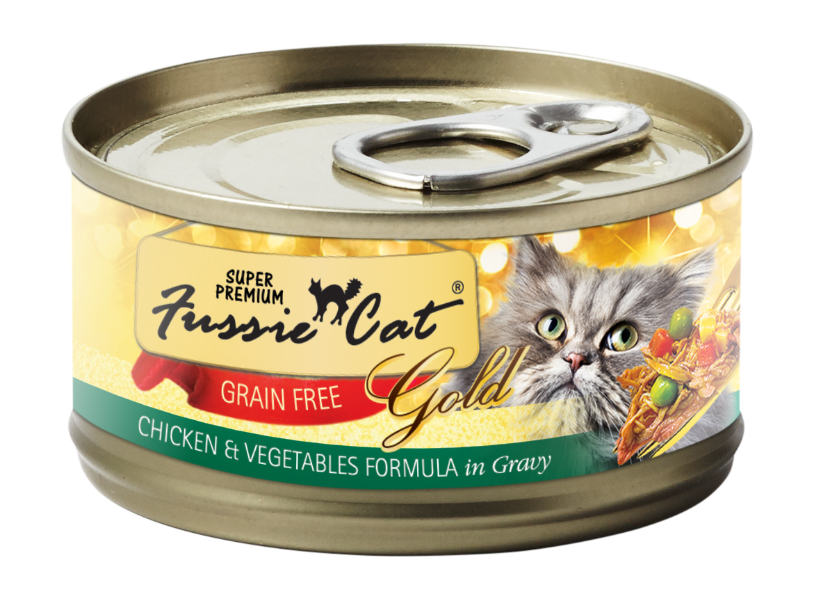 Fussie Cat Super Premium Chicken & Vegetables Formula In Gravy Canned Cat Food
