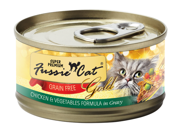 Fussie Cat Super Premium Chicken & Vegetables Formula In Gravy Canned Cat Food